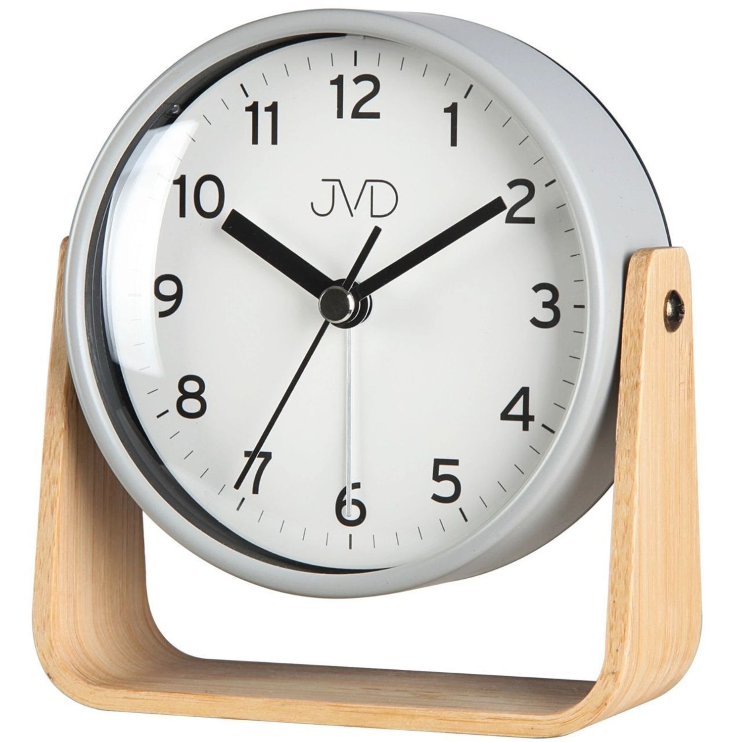 Budzik JVD analogowy szary DIA-SRP2310.2 – klasyczny budzik do sypialni Budzik.jpg