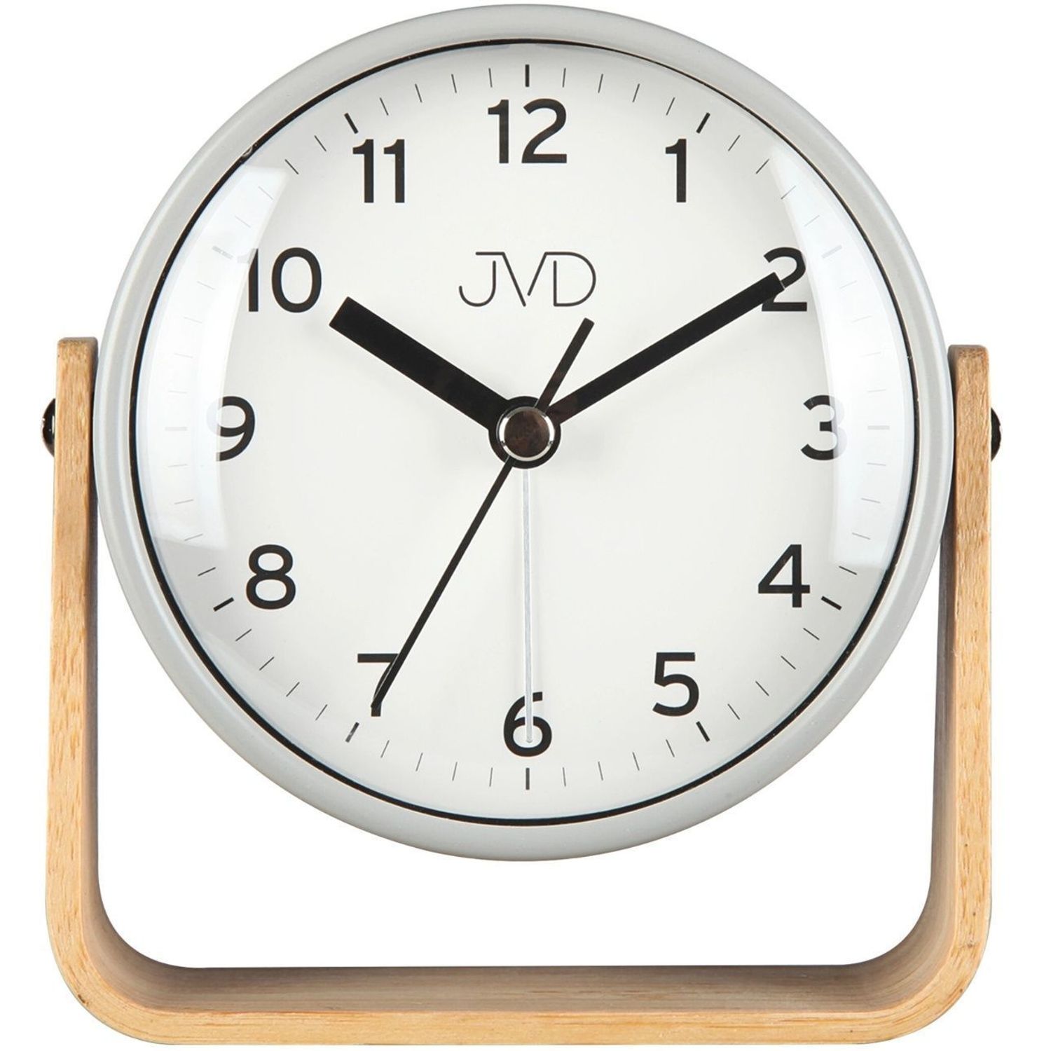 Budzik JVD analogowy szary DIA-SRP2310.2 – klasyczny budzik do sypialni Budzik.jpg