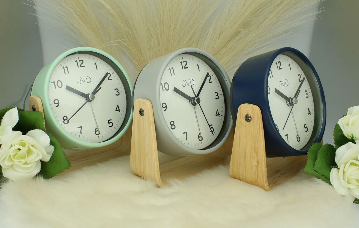 Budzik JVD analogowy niebieski DIA-SRP2310.3 – klasyczny budzik do sypialni blue.jpg