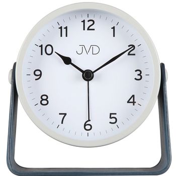 Szary budzik analogowy JVD DIA-SRP2313.2– plastikowa obudowa, kompaktowy design budzik nowoczesny.jpg