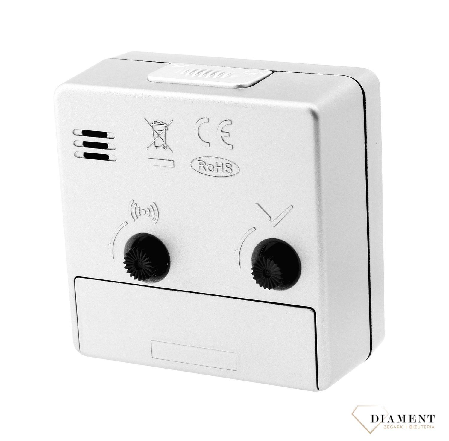 Budzik klasyczny JVD kwadratowy srebrny SRP26 (2).jpg