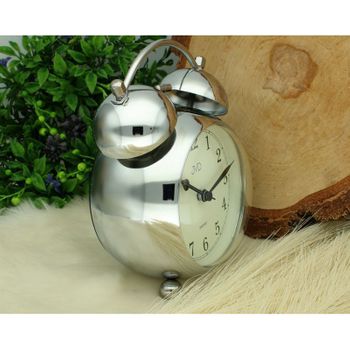 Budzik retro JVD SRP2810.4 – cichy mechanizm, alarm Bell, srebrny jvd budzik.jpg