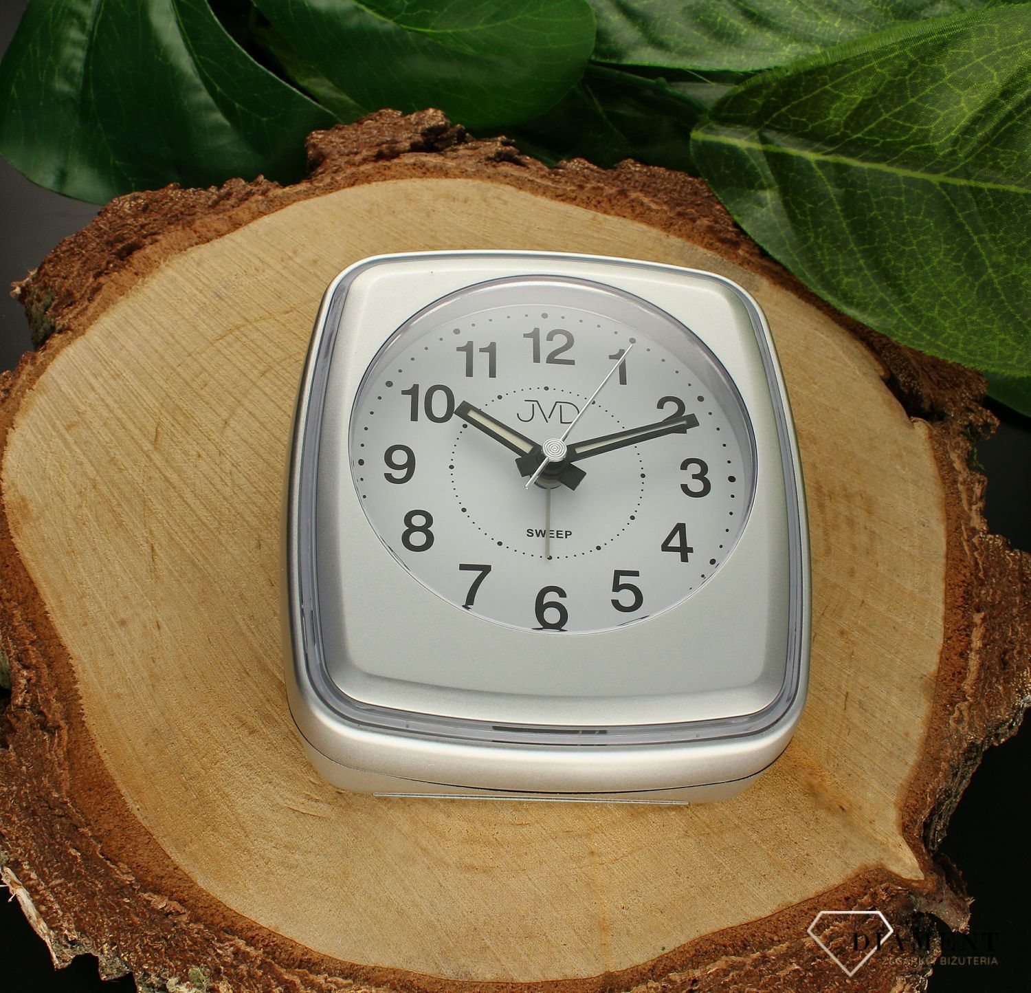 Budzik JVD na baterię szary kolor SRP312.3.jpg