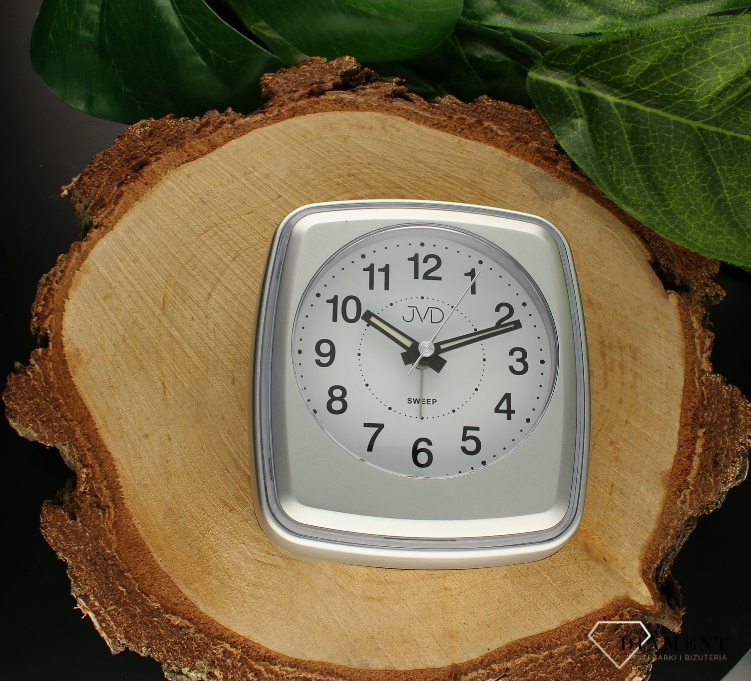 Budzik JVD na baterię szary kolor SRP312.3.jpg