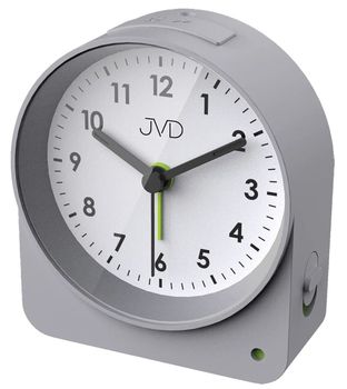 Budzik klasyczny JVD cichy mechanizm drzemka SRP5138.2 szary. Budzik klasyczny JVD. Klasyczny budzik biały. Budzik kwadratowy z cichym mechanizmem. Mały budzik z drzemką. Budzik z automatycznym podświetleniem..jpg
