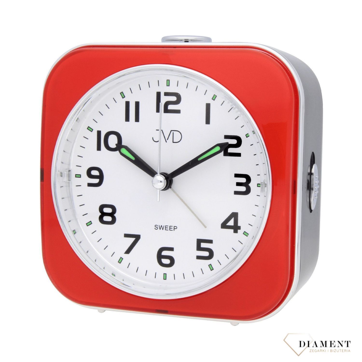 Budzik na baterię JVD czerwono-czarny SRP801.3.jpg