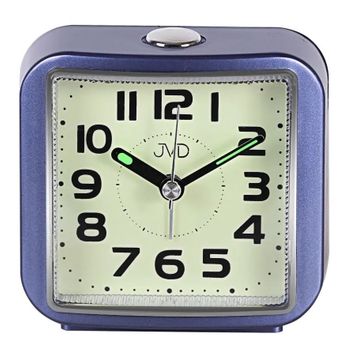 Budzik dziecięcy JVD SRP8204.1 – Kwadratowy, niebieski, alarm, drzemka, luminescencyjne wskazówki.jpg