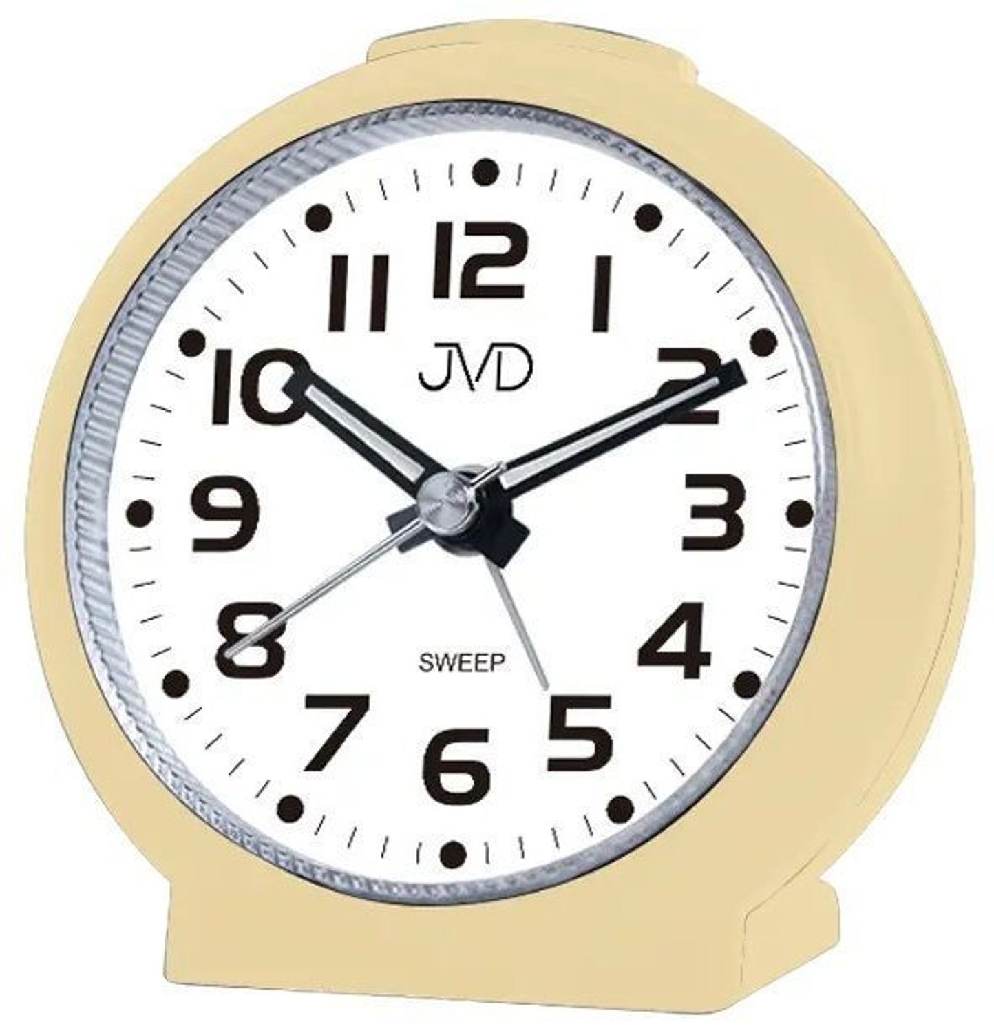 Budzik klasyczny JVD cichy mechanizm drzemka SRP8514.2 biały. Budzik klasyczny JVD. Klasyczny budzik biały. Budzik kwadratowy z cichym mechanizmem. Mały budzik z drzemką..jpg