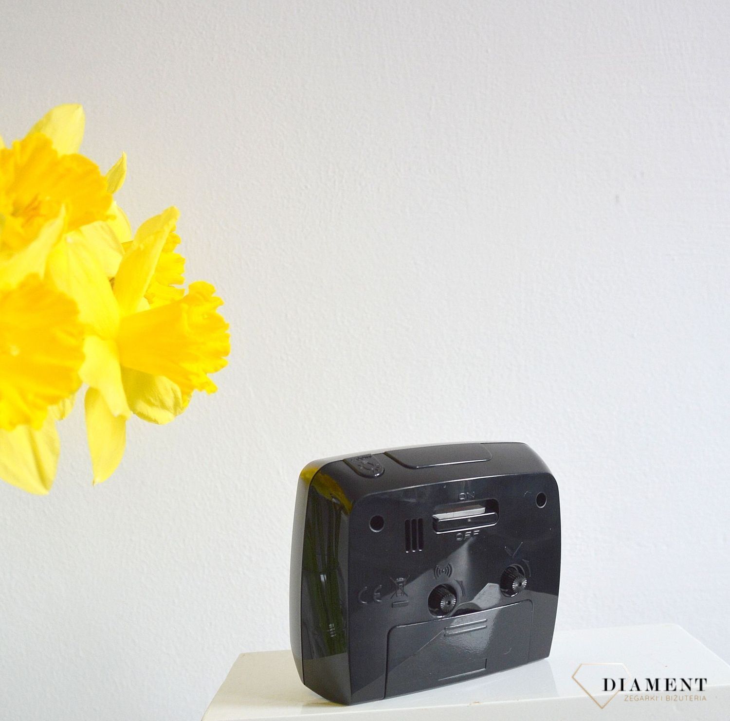 Budzik na baterię srebrny Cichy mechanizm JVD SRP879.2.jpg