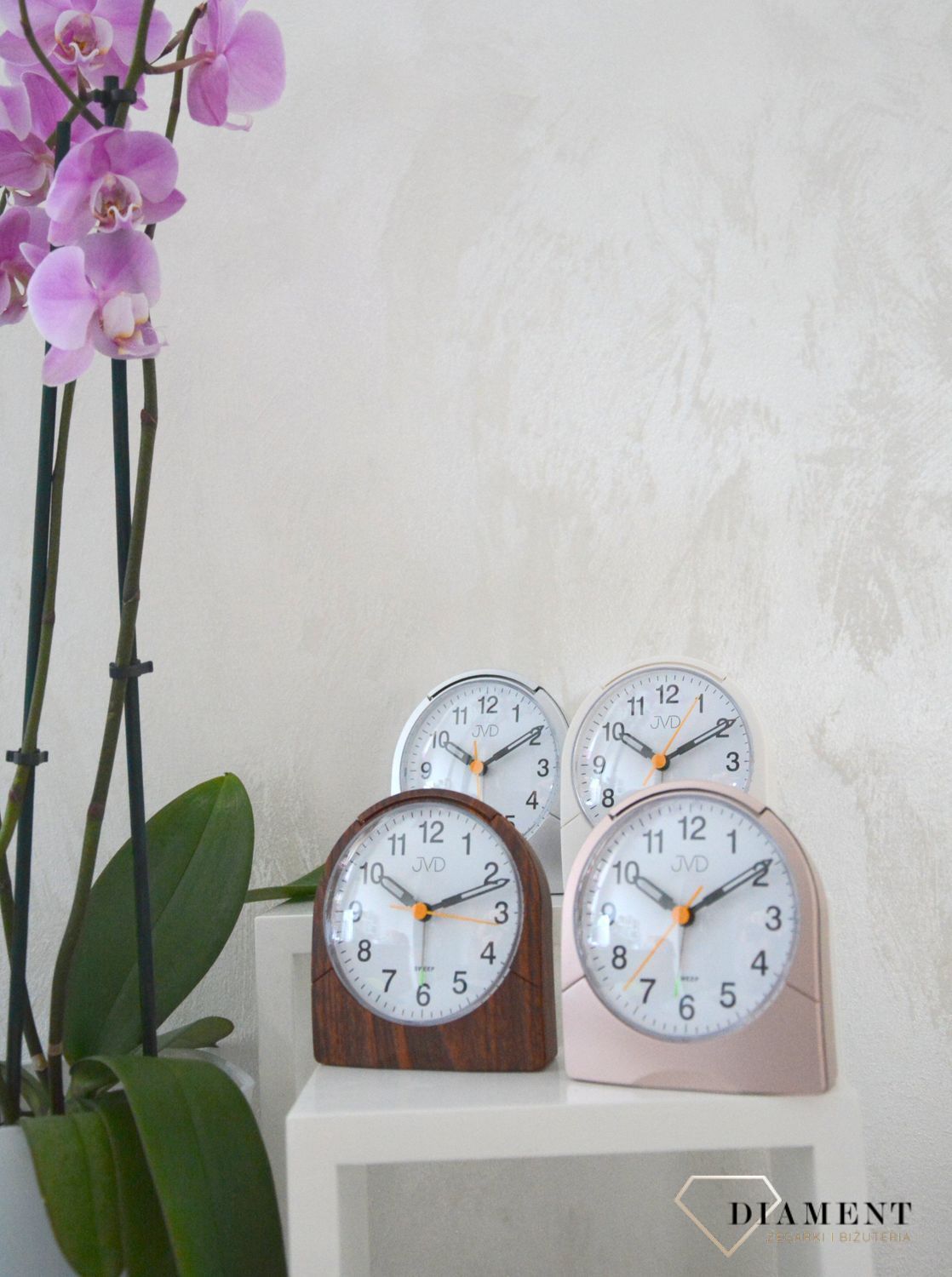 Budzik klasyczny JVD Brązowy SRP889 (1).jpg