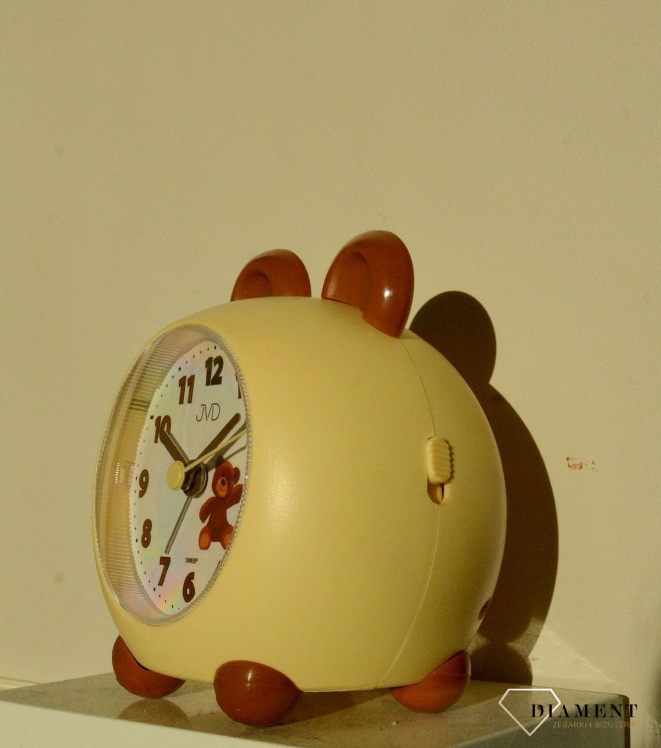 Budzik JVD motyw dziecięcy Miś z uszami SRP911 (2).jpg