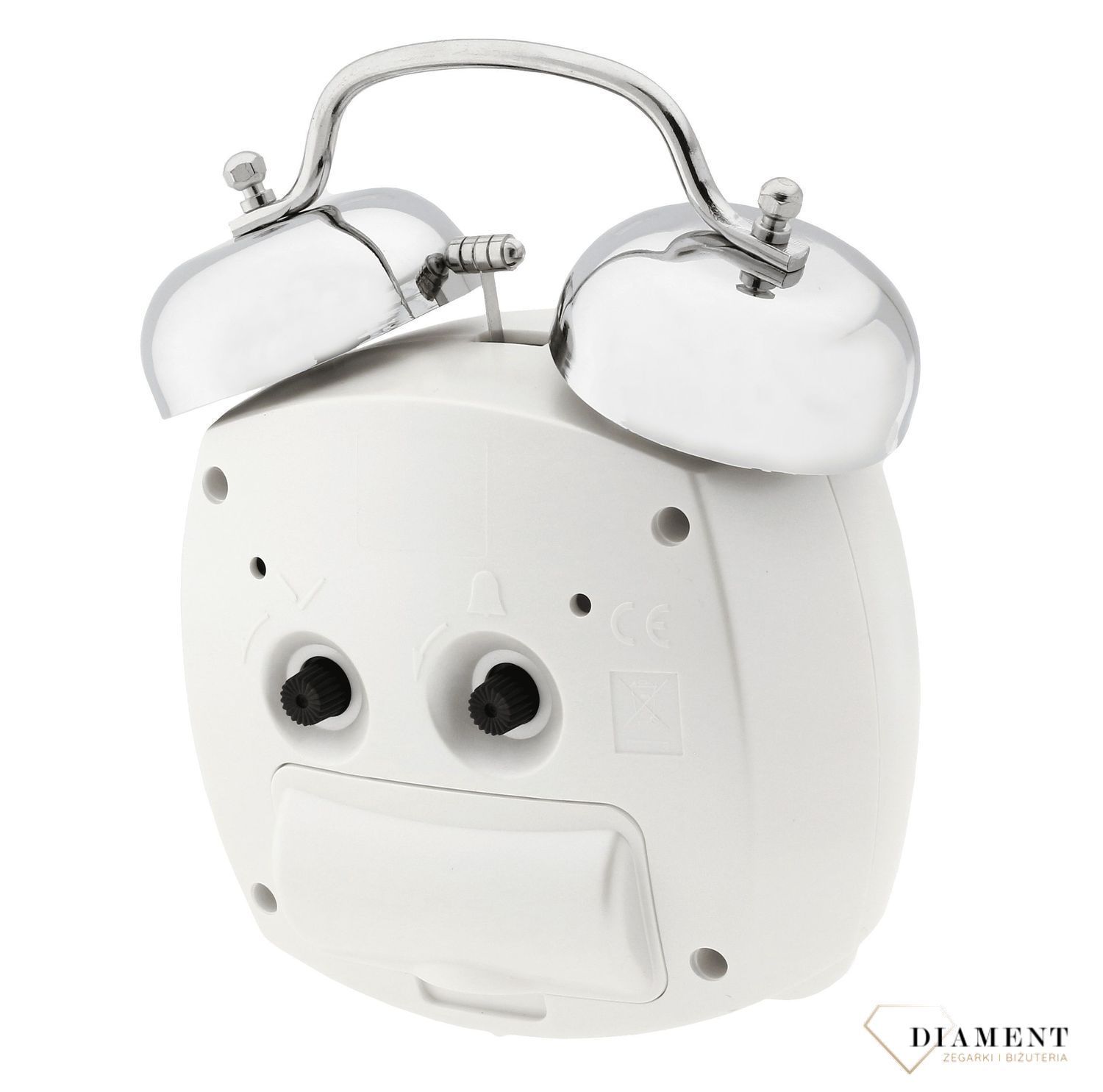 Budzik na baterię Retro JVD  Light Sensor biały SRP930 (1).jpg