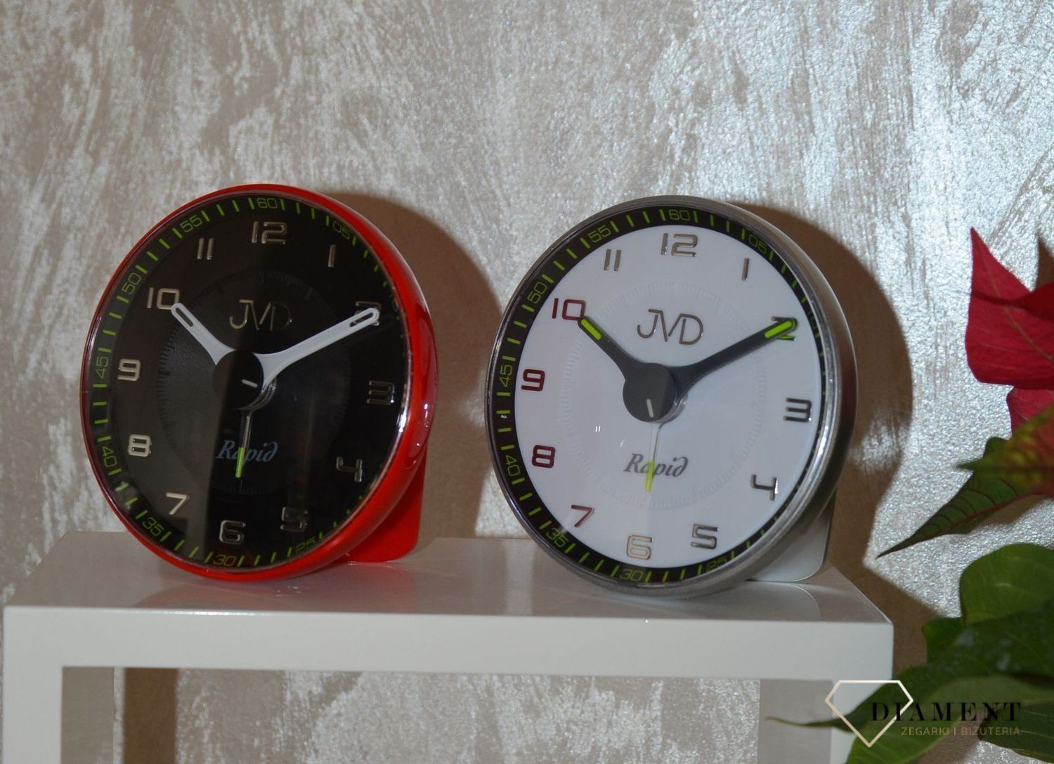 Budzik klasyczny JVD w czerwonej obudowie SRPC08 (1).jpg