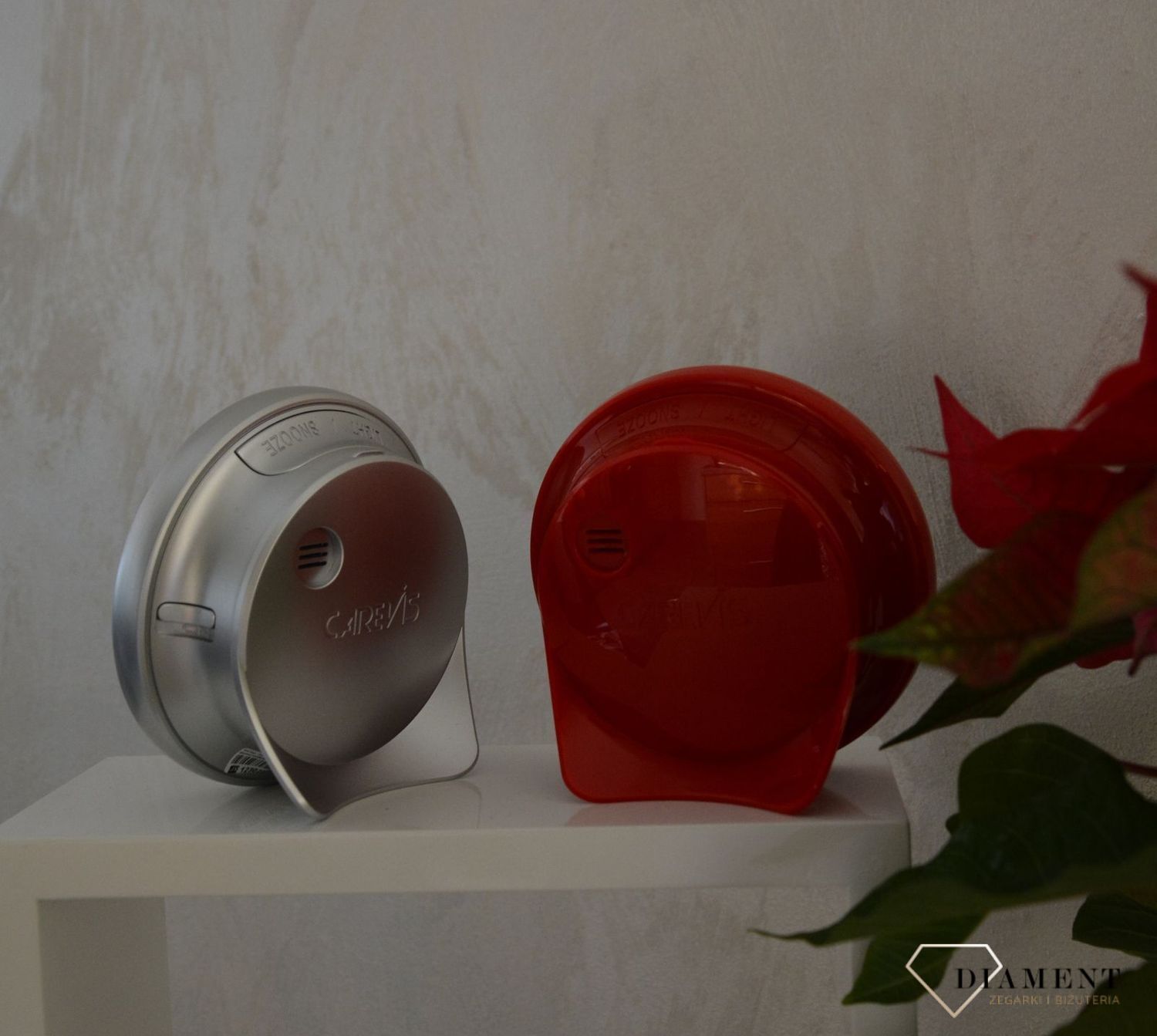 Budzik klasyczny JVD w czerwonej obudowie SRPC08 (1).jpg