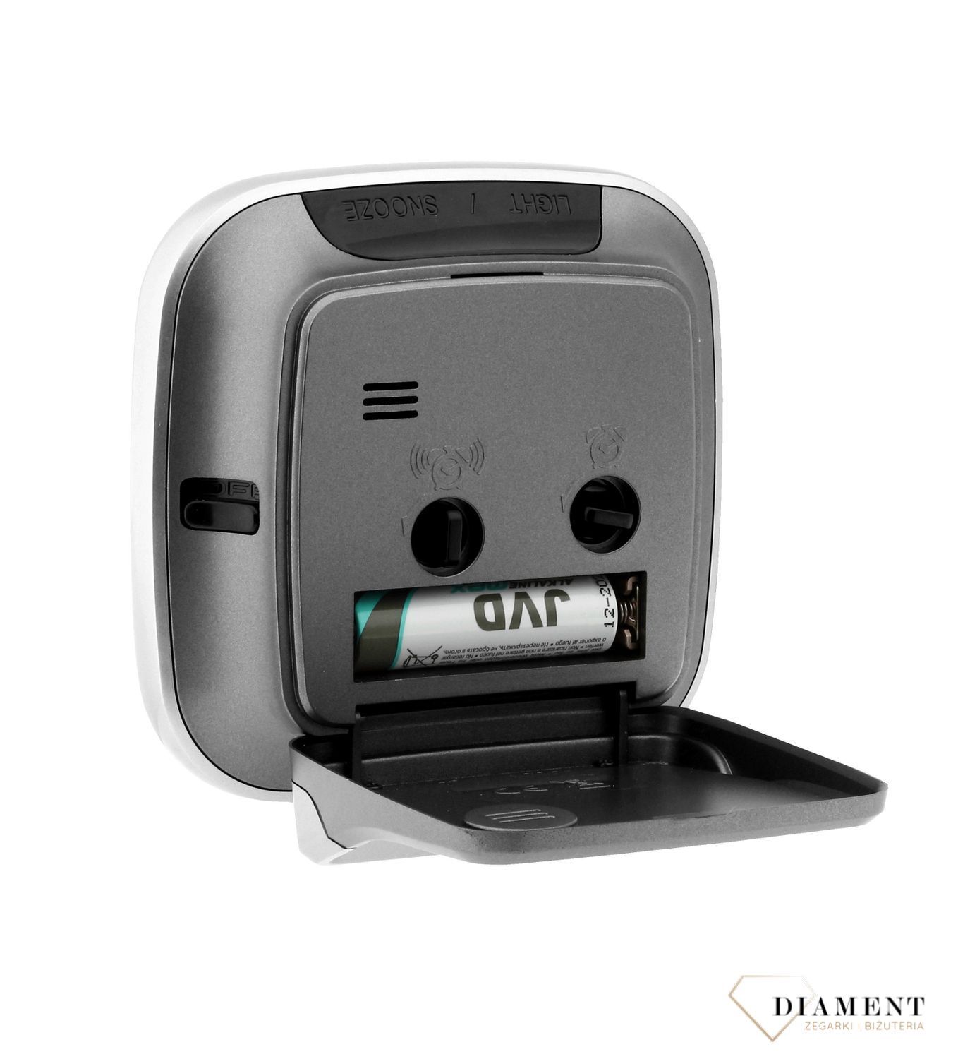 Budzik nowoczesny JVD w obudowie w kolorze srebrnym SRPC09 (1).jpg