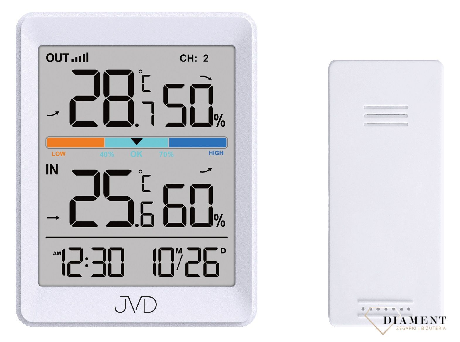Termometr elektroniczny JVD T3340.2. termometr zewnętrzny. Termometr z wilgotnością powietrza. Termometr cyfrowy do domu. Gwarancja najniższej ceny✓ Grawer 0zł✓Zwrot 30 dni✓Negocjacje Zapraszamy.jpg