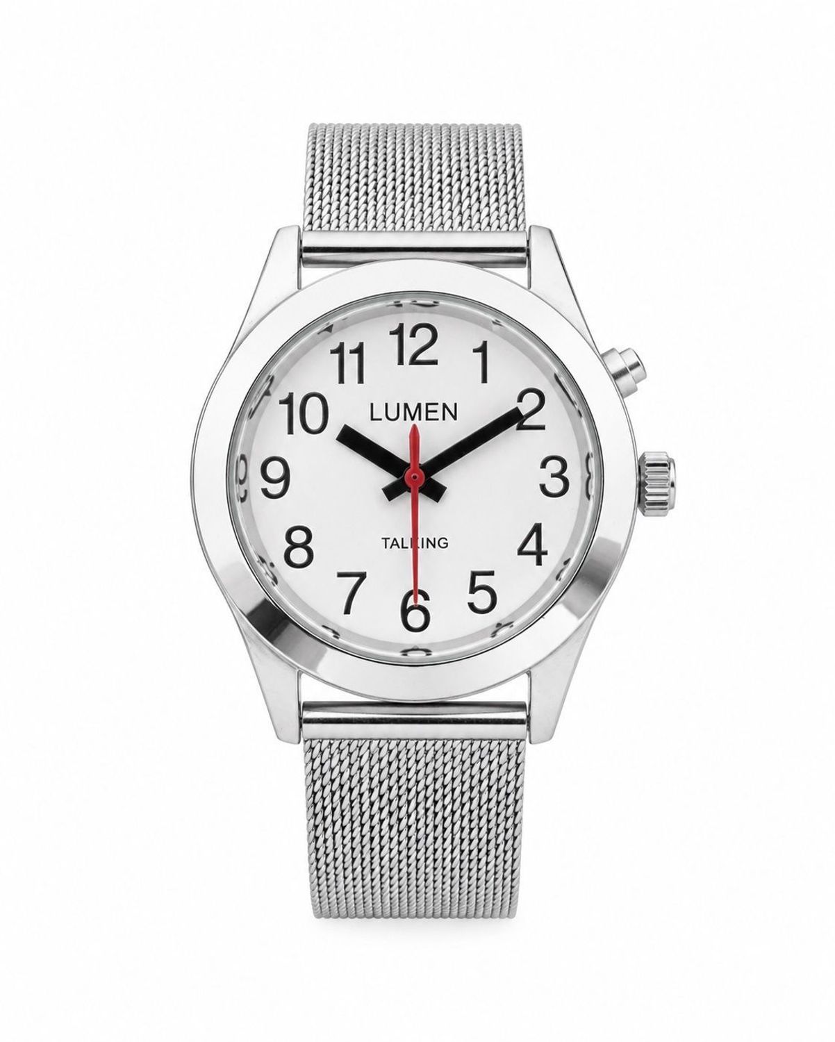 Zegarek damski mówiący Tempus po polsku dla niewidomych i seniorów – stalowa bransoleta.jpg