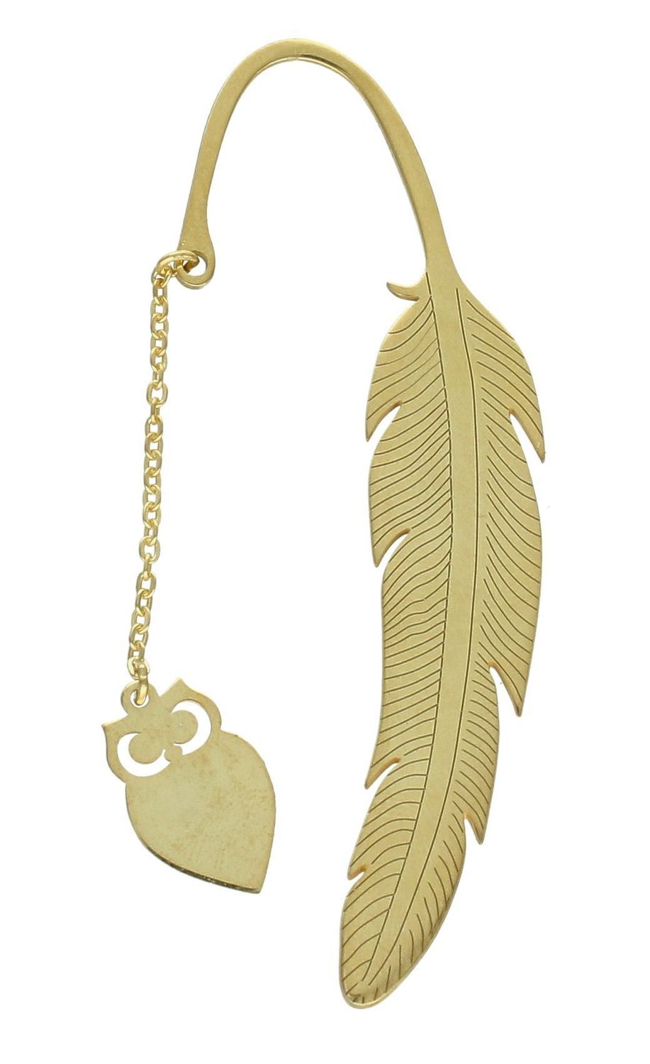 Srebrna zakładka do książki Ag 925 piórko pozłacane DIA-ZAK-0000090862Z-925 (2).jpg