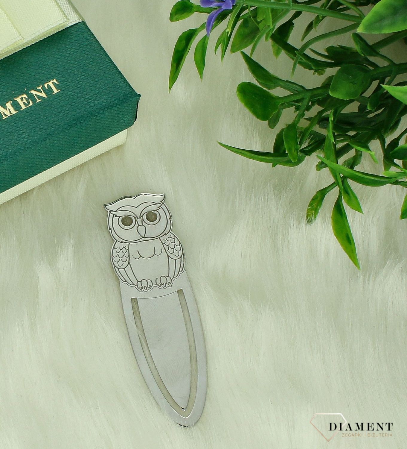 Srebrna zakładka do książki Ag 925 sowa DIA-ZAK01R-925. Srebrna zakładka do książki. Zakładka do książki sowa. Srebrne piórko zakładka do książki. Zakładka do książki na prezent..jpg