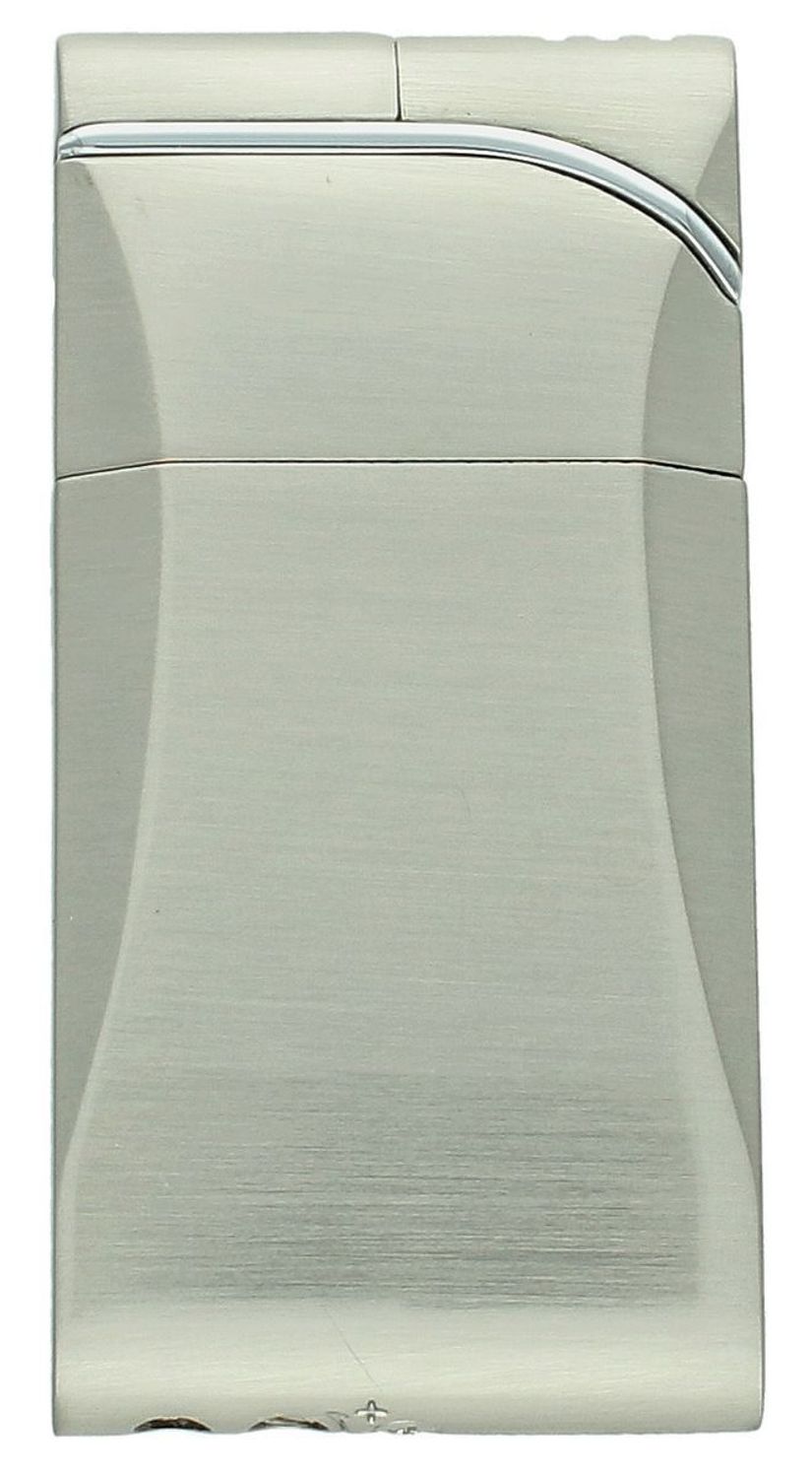 Zapalniczka TYCOON 0100065 – żarowa, ładowana gazem, z regulacją wielkości płomienia. W eleganckim srebrno-czarnym pudełku z czarnym welurowym wnętrzem. Idealna na prezent! (2).jpg