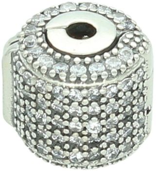 Srebrne zapięcie próby 925 – elegancki zamiennik do bransoletek Pandora. Zdobione cyrkoniami, trwałe i bezpieczne. Wielkość 1,0 cm. Idealne do biżuterii modułowej.1.jpg