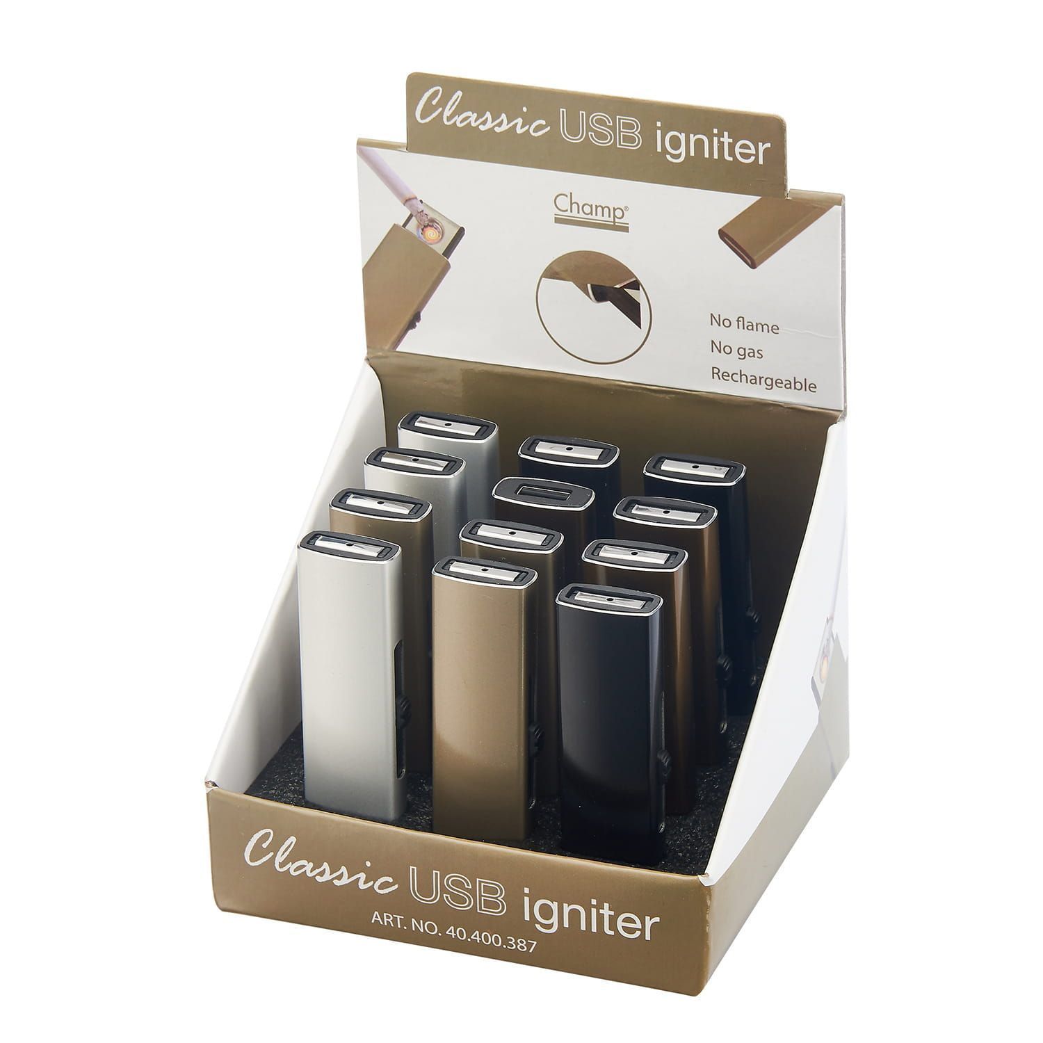 Zapalniczka elektryczna Champ na USB czarna DIA-ZAP-40400387-CZARNA. Zapalniczka elektryczna. Zapalniczka na prezent. Zapalniczka na port USB (2).jpg