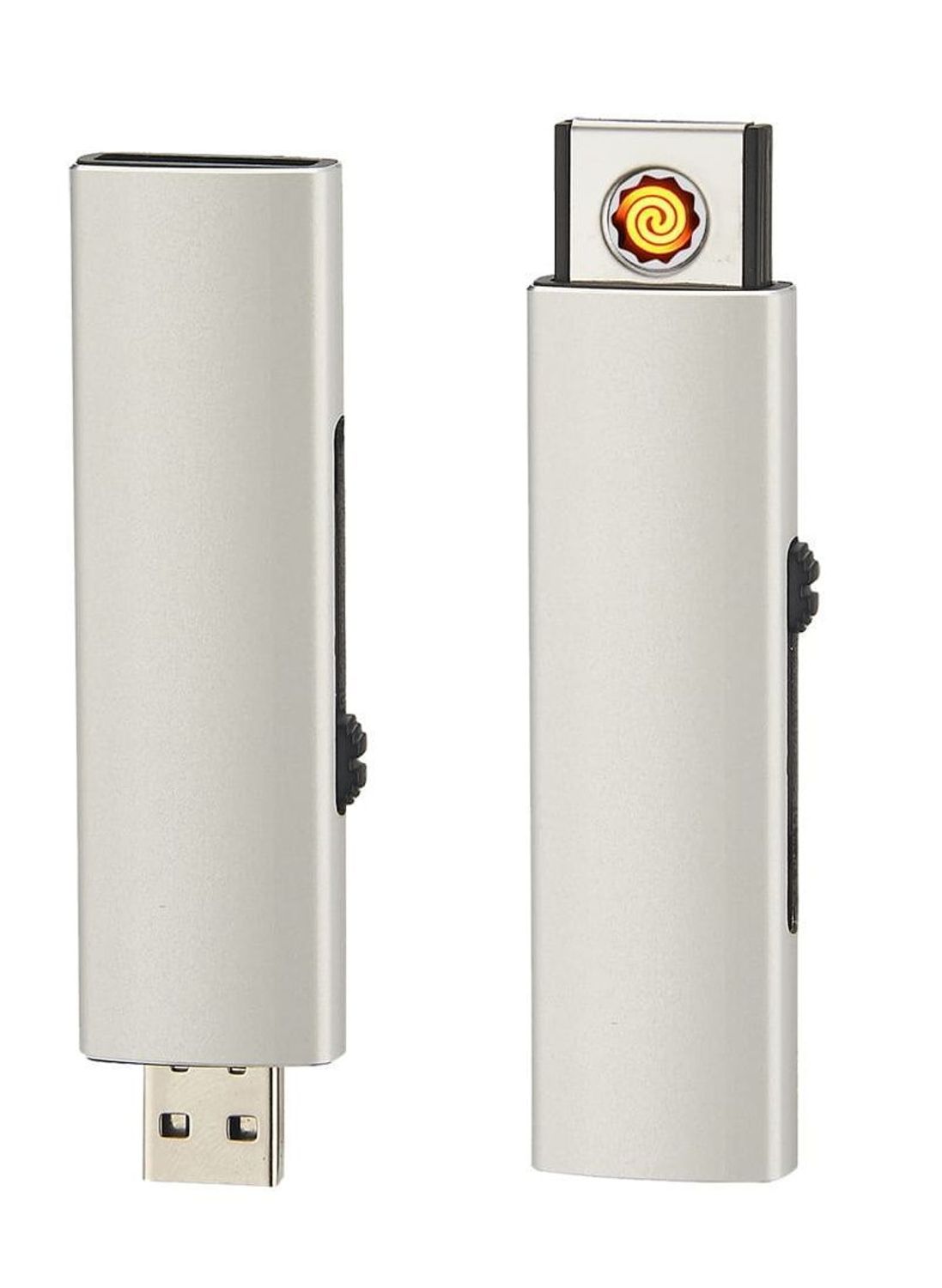 Zapalniczka elektryczna Champ na USB srebrna DIA-ZAP-40400387-SREBRNA. Zapalniczka elektryczna. Zapalniczka na prezent. Zapalniczka na port USB..jpg