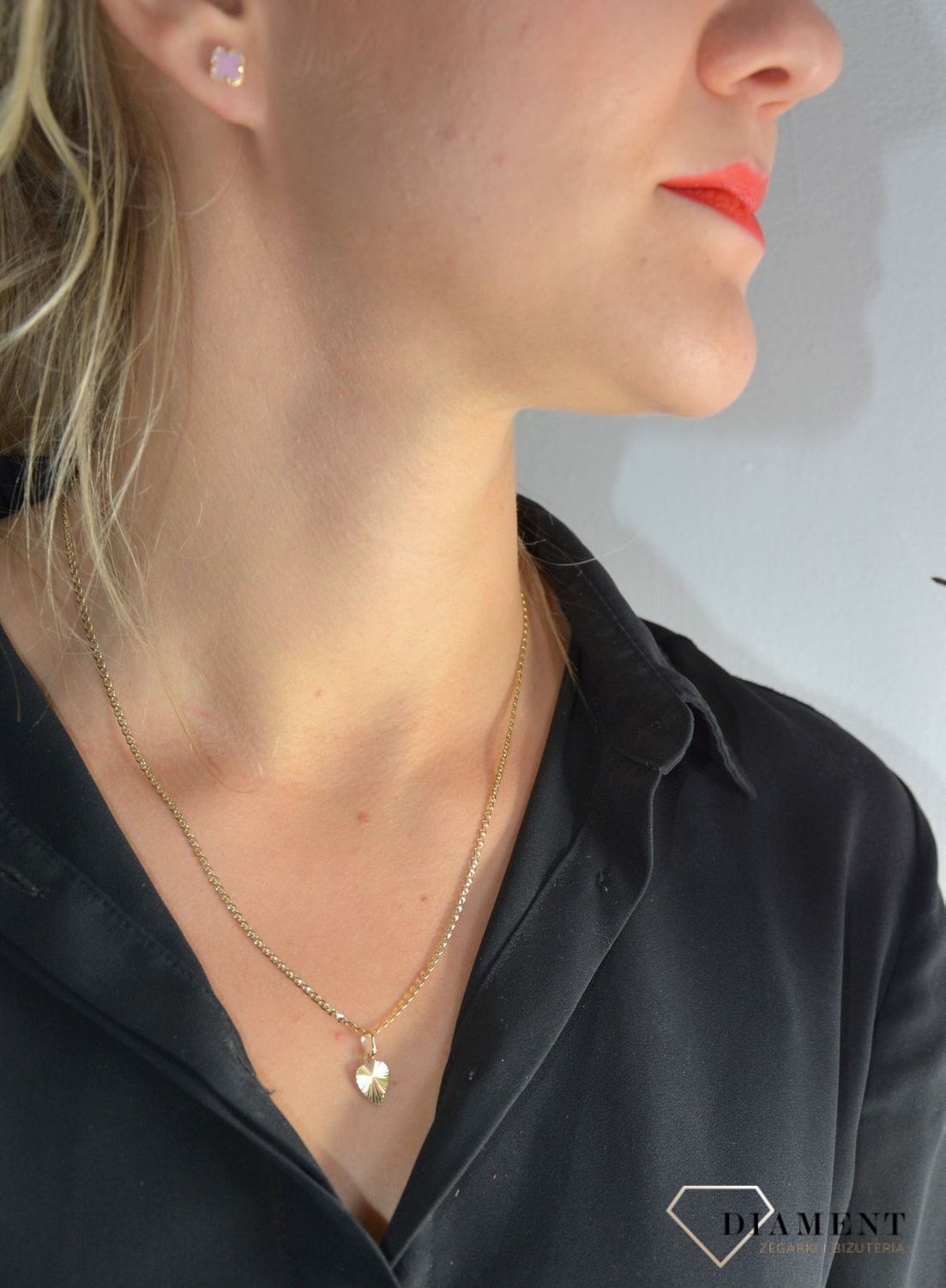 Zawieszka za łańcuszek ' Małe serduszko z grawerem ' DIA-ZAW-0101-585.jpg