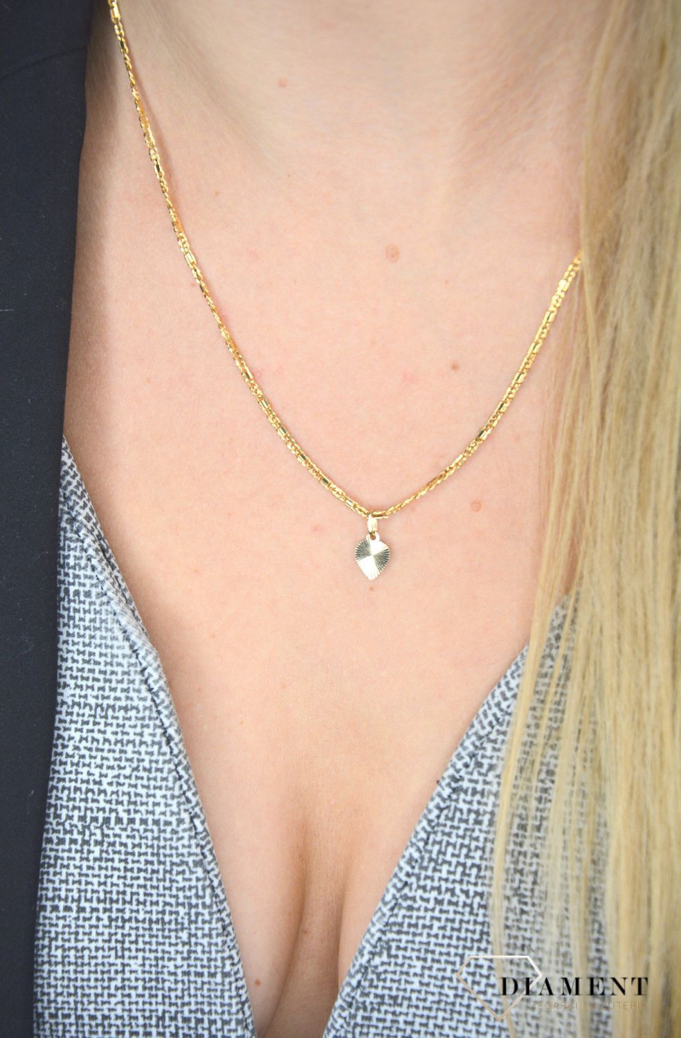 Zawieszka za łańcuszek ' Malutkie serduszko z grawerem ' DIA-ZAW-0102-585.jpg