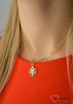 Złota zawieszka 585 znak zodiaku rak DIA-ZAW-0124-585 💎 Złota zawieszka znak zodiaku Rak 💎  (5).JPG