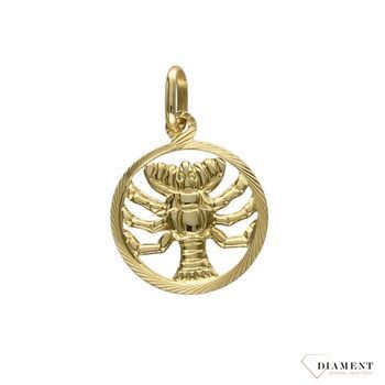Złota zawieszka 585 znak zodiaku rak DIA-ZAW-0124-585.jpg