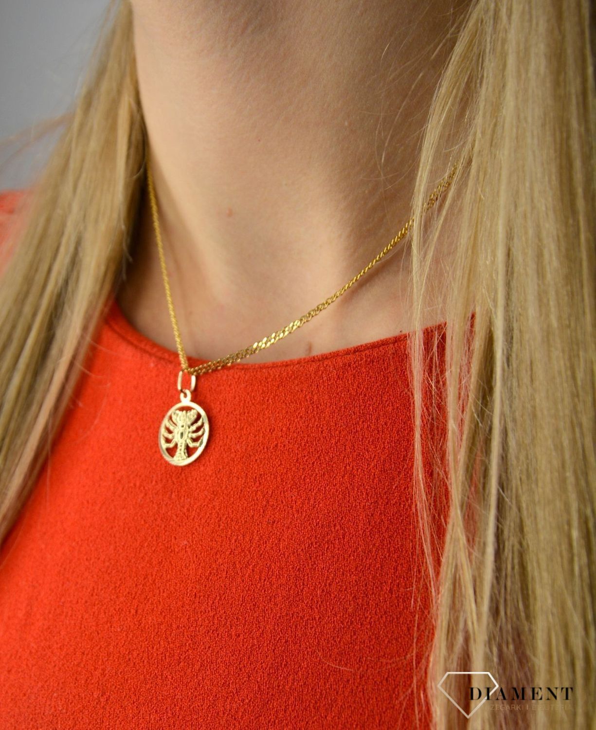 Złota zawieszka 585 znak zodiaku rak DIA-ZAW-0124-585.jpg