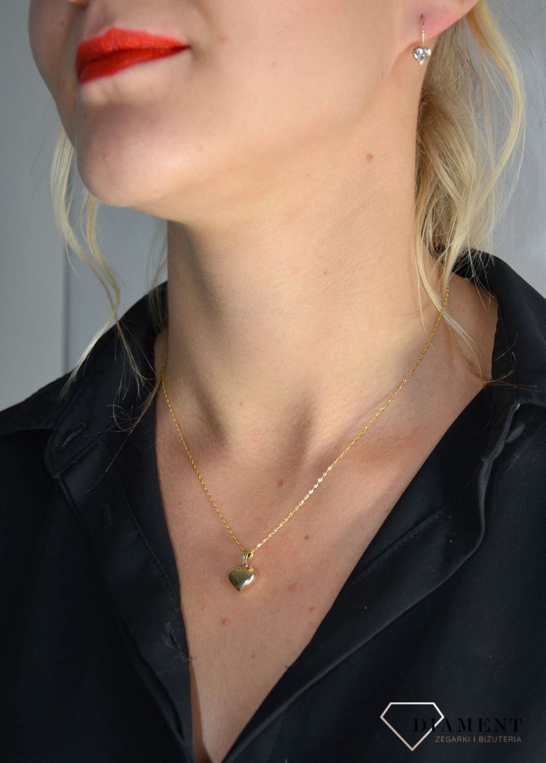 Złota zawieszka 585 wypukłe gładkie serce DIA-ZAW-0351-585.jpg