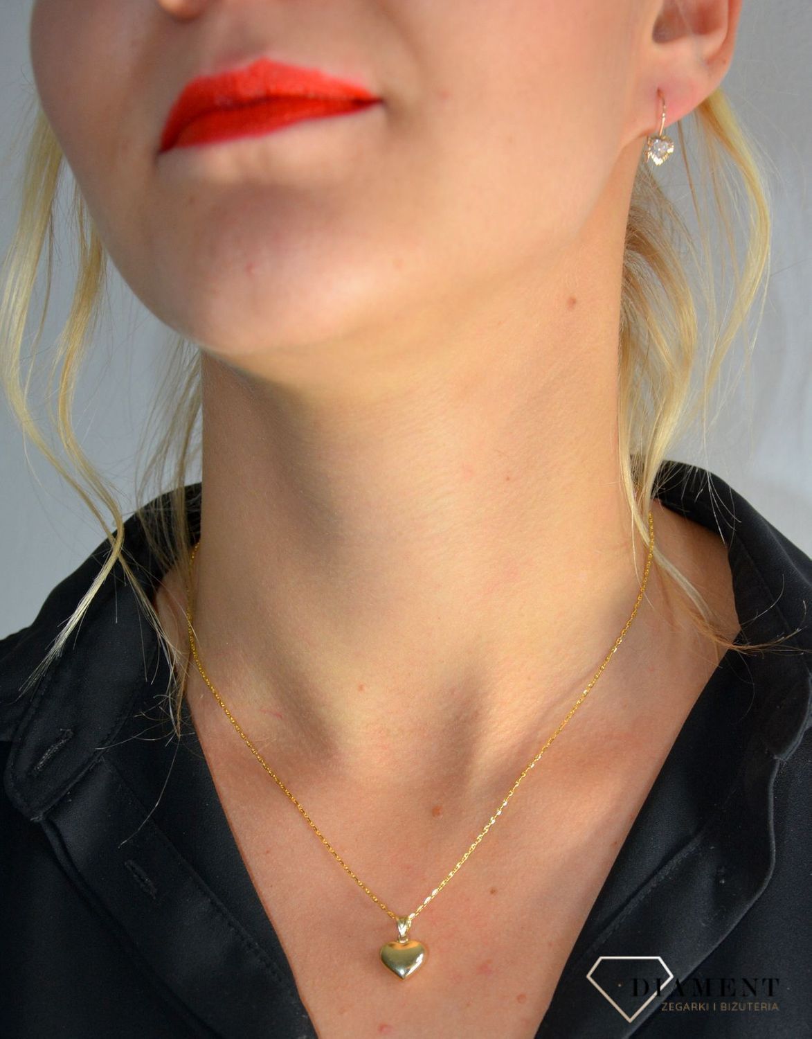 Złota zawieszka 585 wypukłe gładkie serce DIA-ZAW-0351-585.jpg
