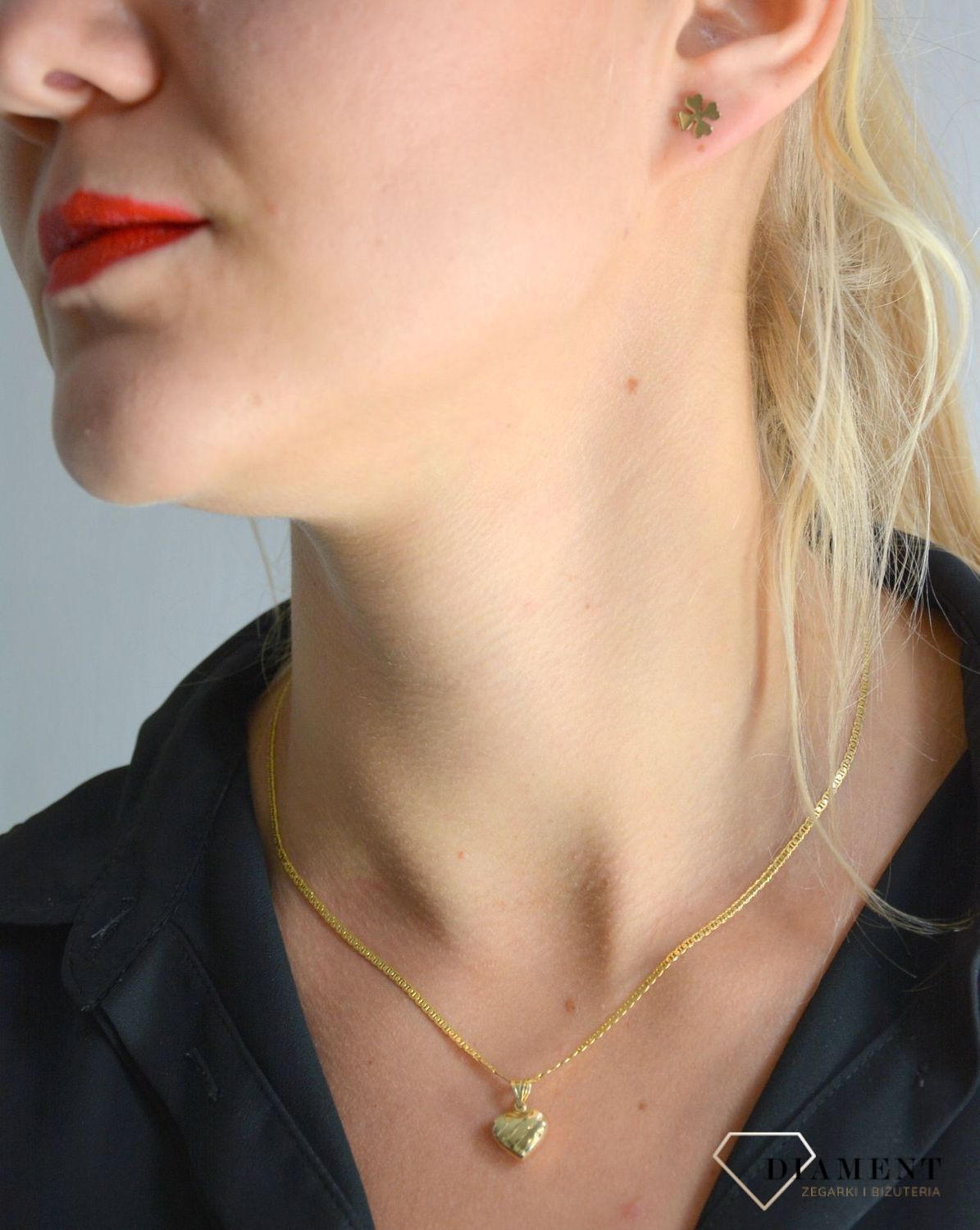 Złota zawieszka 585 wypukłe serce DIA-ZAW-0352-585.jpg