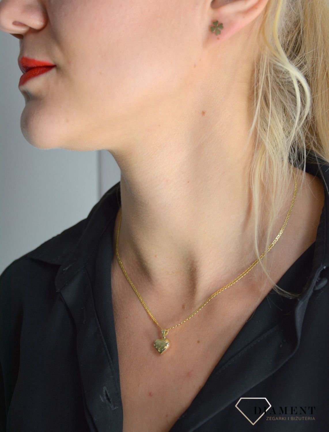 Złota zawieszka 585 wypukłe serce DIA-ZAW-0352-585.jpg