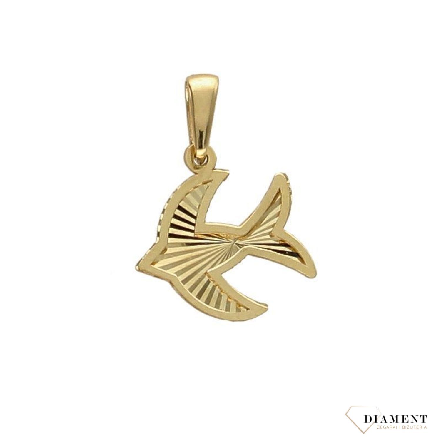 Złota zawieszka 585 jaskółka DIA-ZAW-0360-585.jpg