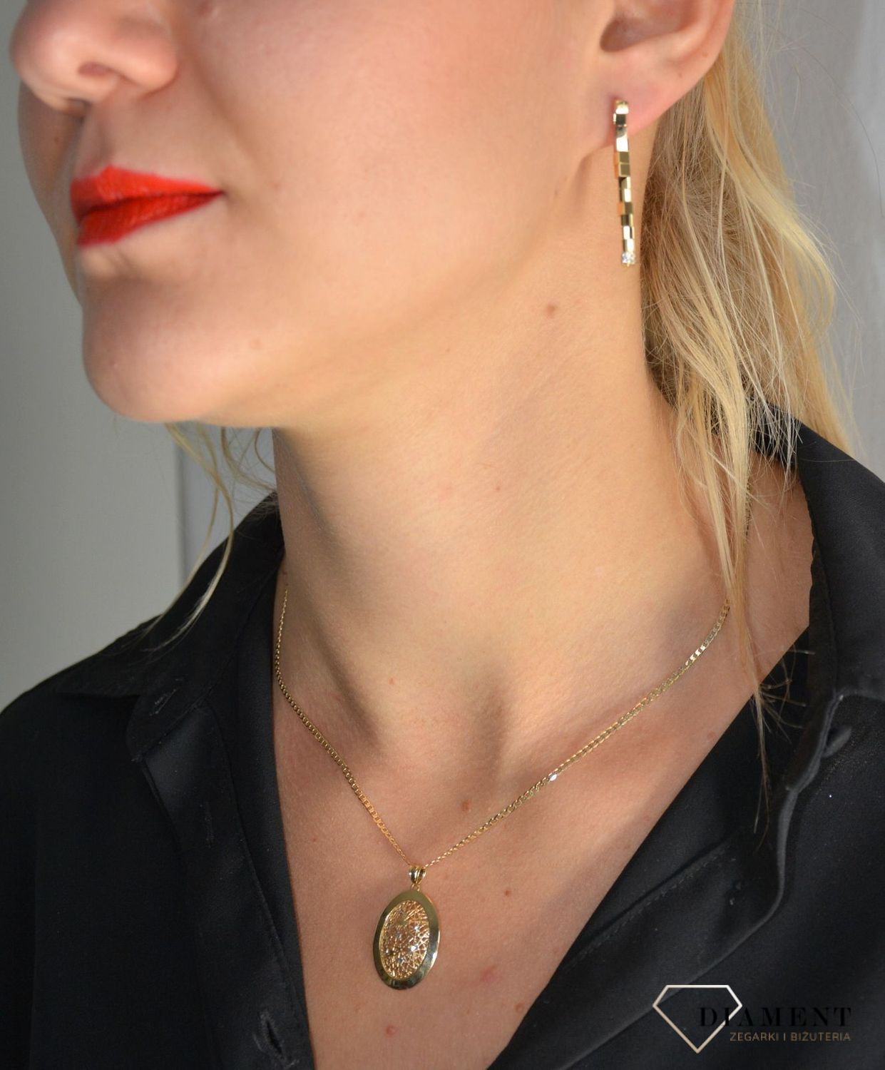 Złota zawieszka 585 owal ażurowy środek DIA-ZAW-0361-585.jpg