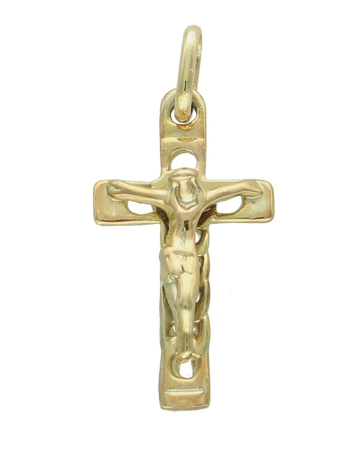 Złota zawieszka 585 krzyżyk w kształcie pancerki DIA-ZAW-0462-585 (2).jpg