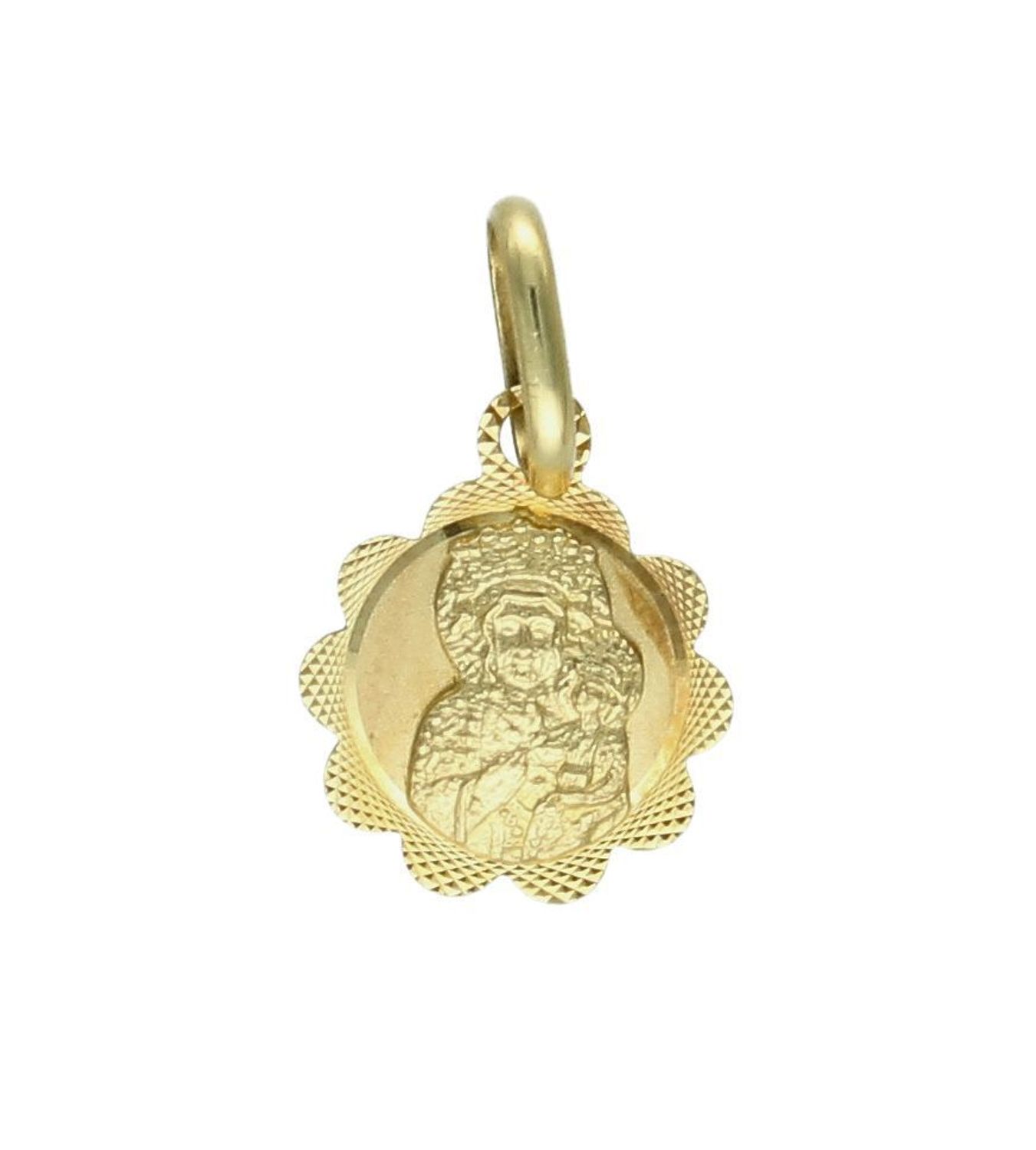Złota zawieszka 585 medalik Matka Boska Częstochowska DIA-ZAW-0517-585.jpg