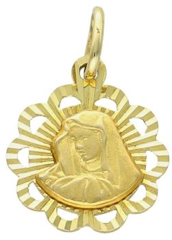 Zawieszka złota Medalik Matka Boska pr 585, DIA-ZAW-0518-585  Złota zawieszka 585 medalik z Matką Boską. Medalik będący wspaniałą pamiątką i prezentem z okazji chrztu, komunii 1..jpg