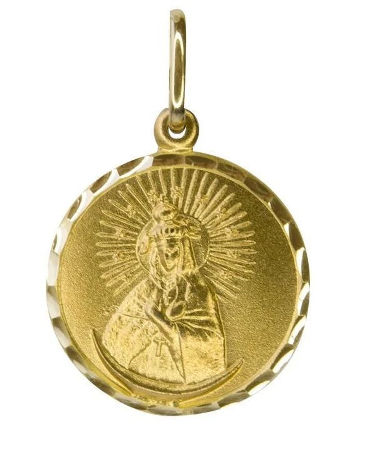 Złota zawieszka Medalik Matka Boska Ostrobramska 2,60 gram próba 585.jpg