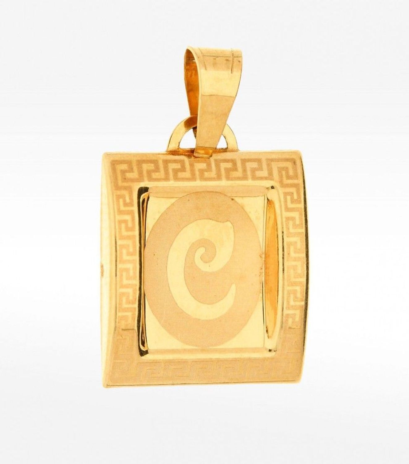 Zawieszka złota literka C próba 585, litera C DIA-ZAW-0869-585. Złoty wisiorek litera C.jpg