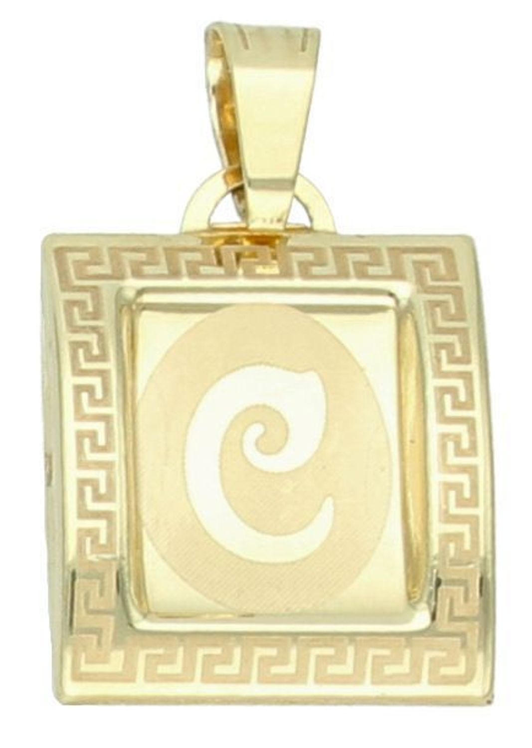Zawieszka złota literka C próba 585, litera C DIA-ZAW-0869-585. Złoty wisiorek litera C.jpg