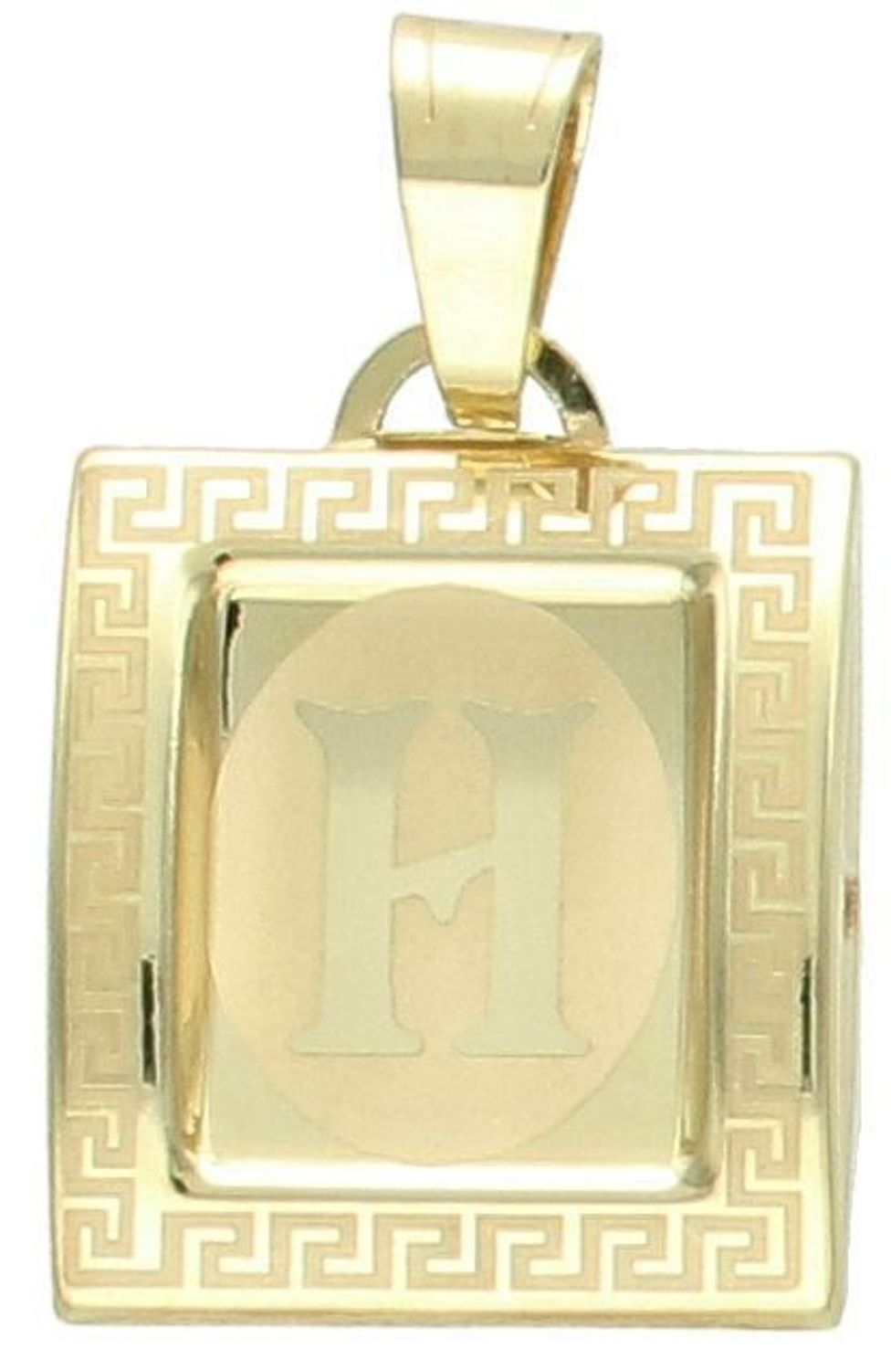 Zawieszka złota literka H próba 585, litera 5 DIA-ZAW-0575-585. Złoty wisiorek litera H.jpg