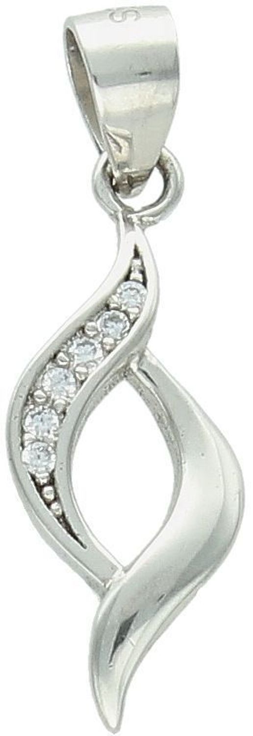 Zawieszka srebrna zdobiona cyrkoniami próba 925, DIA-ZAW-0796-925 Ta zawieszka to esencja klasycznej elegancji z nutą nowoczesnego blasku. Wykonana ze srebra najwyższej próby 925,1.jpg