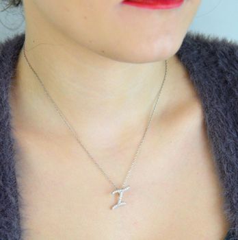 Zawieszka srebrna 925 DIA-ZAW-0801-925 – literka I ozdobiona cyrkoniami. Wymiary 1,5x1,5 cm, waga 0,95 g. Elegancka i symboliczna biżuteria – idealna na prezent (1).JPG