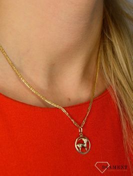 Złota zawieszka 585 znak zodiaku Koziorożec DIA-ZAW-0811-585 💎 Złota zawieszka ze znakiem zodiaku Koziorożcem 💎 (2).JPG