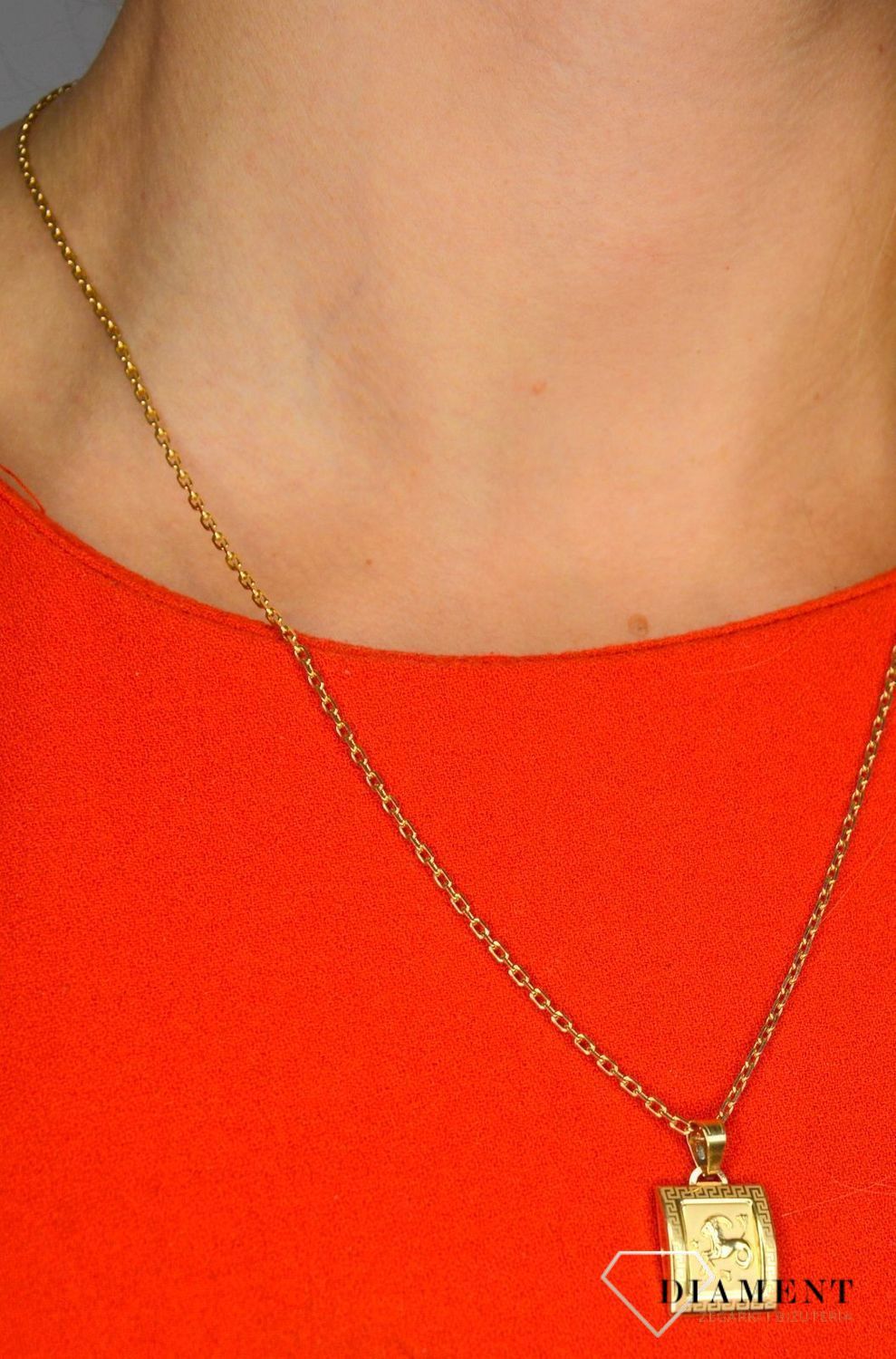 Złota zawieszka 585 Znaki zodiaku Koziorożec DIA-ZAW-0813-585.jpg