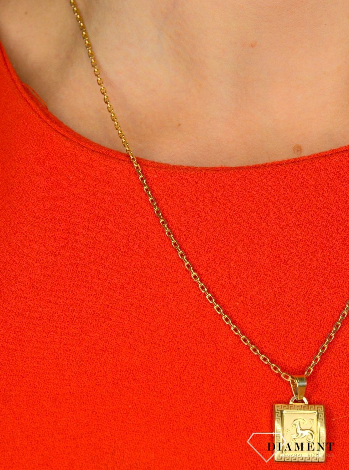 Złota zawieszka 585 Znaki zodiaku Koziorożec DIA-ZAW-0813-585.jpg